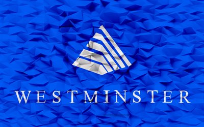 bandeira de westminster, colorado, 4k, cidades americanas, polígono 3d de fundo, 3d textura de polígono, dia de westminster, 3d bandeira de westminster, símbolos nacionais americanos, arte 3d, westminster, eua