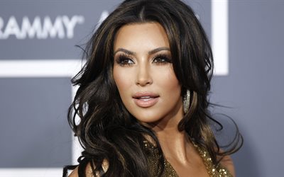 Kim Kardashian, 4k, superstars, singer, Grammy Awards