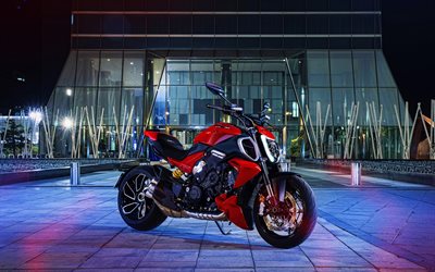 2023, Ducati Diavel V4, 4k, front view, exterior, red black Ducati Diavel, new Diavel 2023, italian motorcycles, Ducati