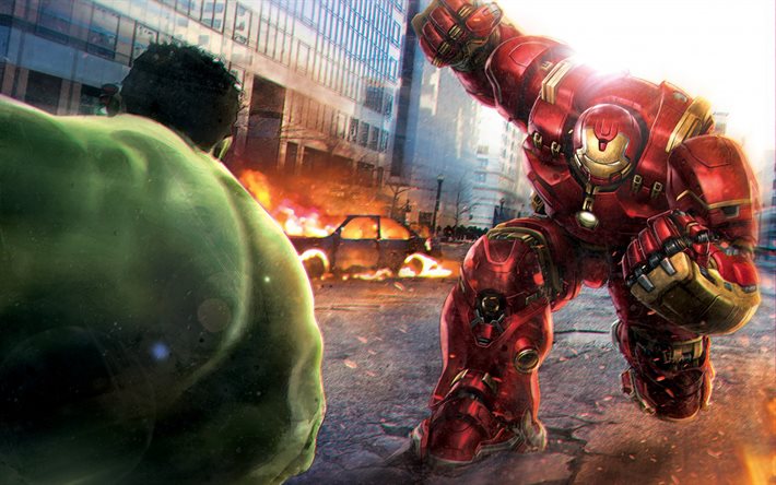 Hulk, Iron man, los superhéroes, la trama de la película, los Vengadores, la era de ultron