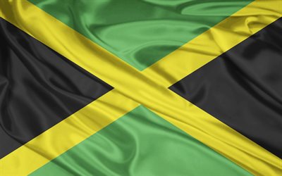 Flag of Jamaica, flags of the world, Jamaica