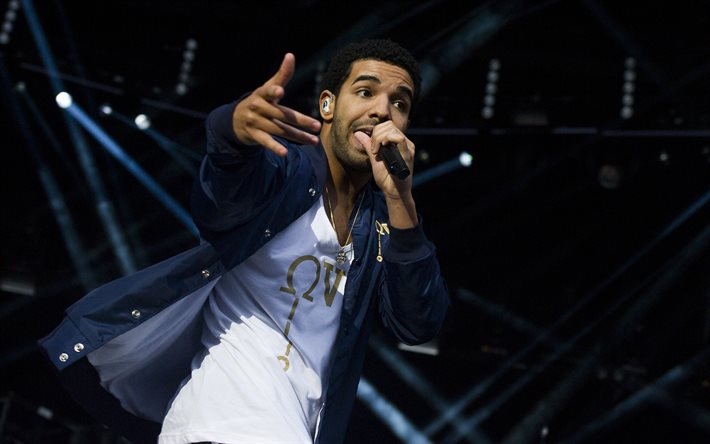 Drake, concert, le rappeur, les gars, célébrités, Aubrey Graham