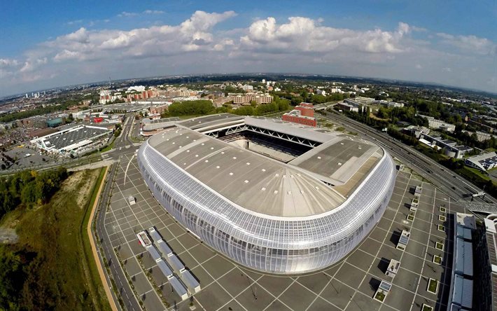 El Stade Pierre-Mauroy de Lille, en francia, Villeneuve d'Ascq, estadio de fútbol, la eurocopa 2016, el estadio de Francia de 2016, el fútbol, los estadios de la Euro 2016