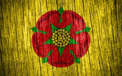 4k, bandera de lancashire, día de lancashire, condados ingleses, banderas de textura de madera, condados de inglaterra, lancashire, inglaterra