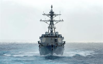 4k, USS Kidd, DDG-100, American destroyer, US Navy, American warships, Arleigh Burke-class, United States Navy, USA, warships