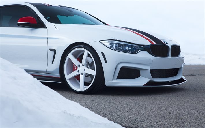 Vossen, tuning, BMW M4 Coupe, 2017 cars, F82, german cars, sportcars, BMW