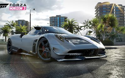 Pagani Huayra, 4k, Forza Horizon 3, simulatore di corse
