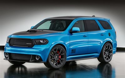 Dodge Durango, 2016, la Coctelera, tuning, vehículos utilitarios deportivos, azul durango