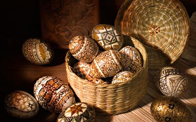 Les œufs de pâques, Pâques, des ornements, de Pâques, des décorations de Pâques