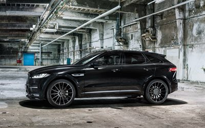 Hamann, tuning, Jaguar F-Pace, SUVs, 2017 cars, black F-Pace, Jaguar