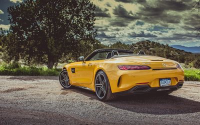 Mercedes-AMG GT Roadster, 2018 coches, supercars, Mercedes