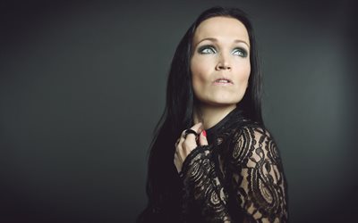 Tarja Turunen, şarkıcı, esmer, 2016 Grup, makyaj, yüz