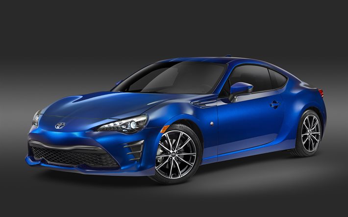 Toyota GT86, 2017, supercar, coupe, blu toyota