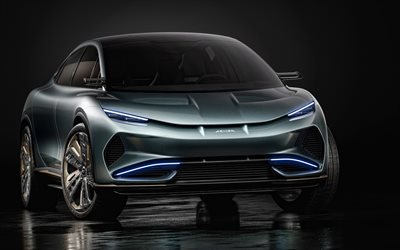 2022, concepto suv aehra, 4k, vista frontal, exterior, coche eléctrico, aehra todoterreno 2025, vehículos eléctricos, aehra