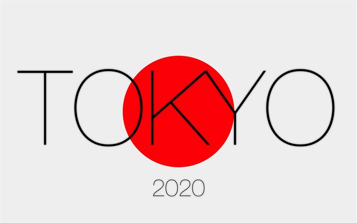 Tokyo 2020, giappone, bandiera, le Olimpiadi del 2020