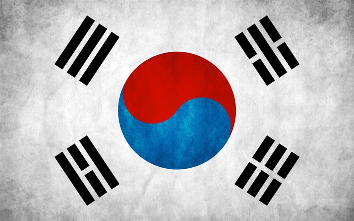 flagge von south korea, symbolik, süd-korea