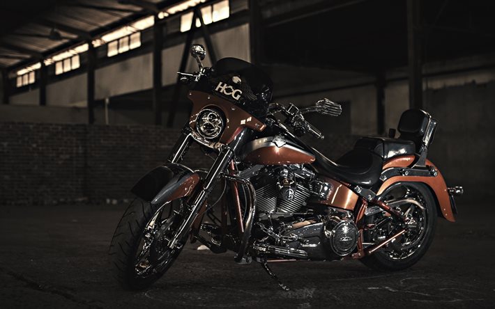 Harley-Davidson, 클래식 자전거, hog, 슈퍼 바이크