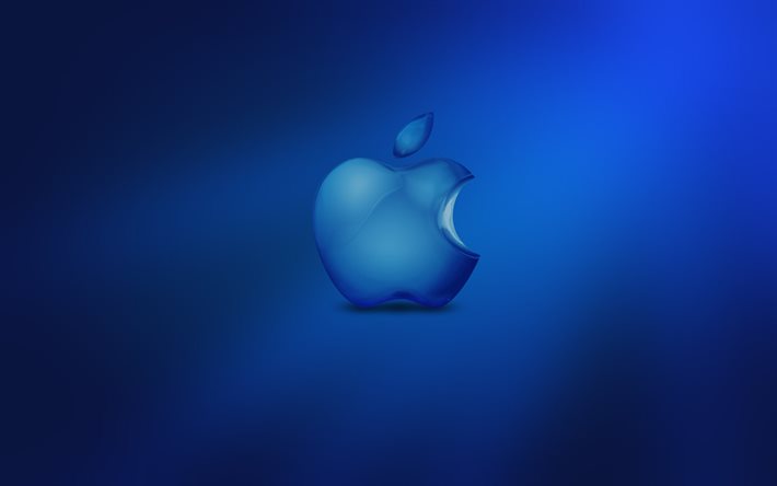 Apple, blue apple, creative