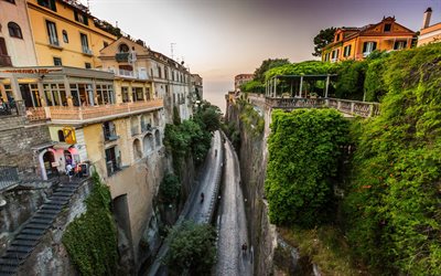 Sorrento, summer evening, vacation, Italy, tourism
