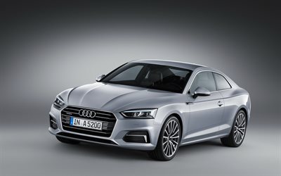 Audi S5 Coupé, en 2016, de l'argent Audi, argent S5 Coupé, la nouvelle S5 Coupé, la nouvelle Audi