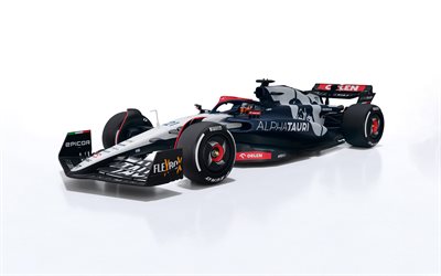2023, فورمولا 1, alphatauri at04, 4k, سيارة سباق, الصيغة واحدة, عرض الجبهة, f1, سكوديريا ألفاتوري