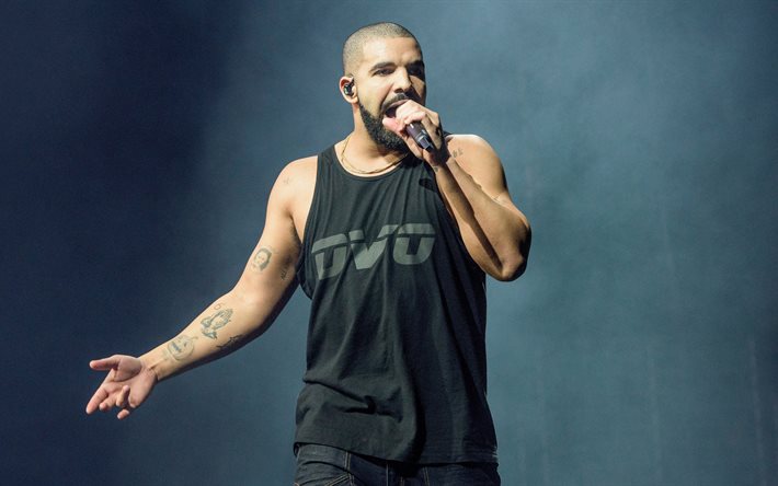 Drake, rapçi, konser, 4k, ünlüler