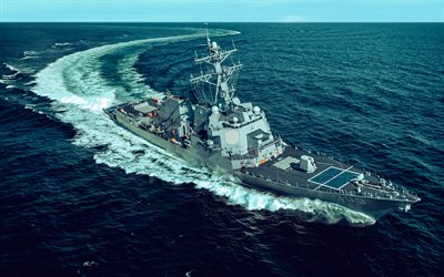 USS Jason Dunham, DDG-109, United States Navy, American destroyer, ocean, American warships, destroyer, USA, Arleigh Burke-class