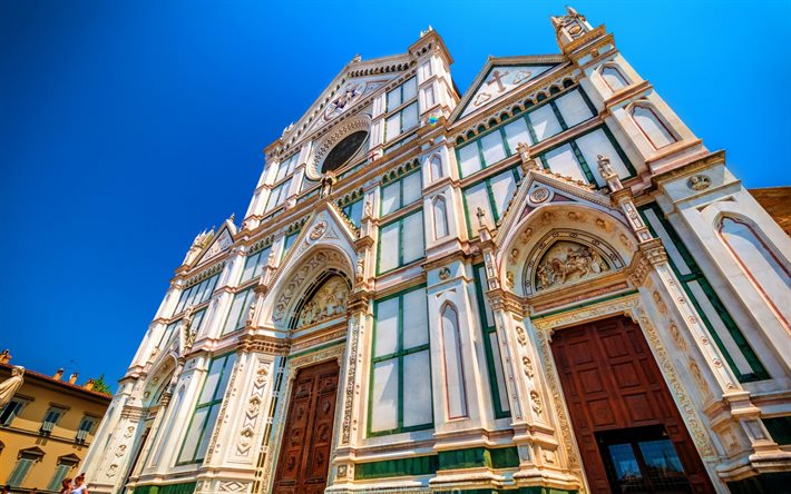 فلورنسا, العمارة القديمة, كنيسة سانتا كروتش, الصيف, إيطاليا