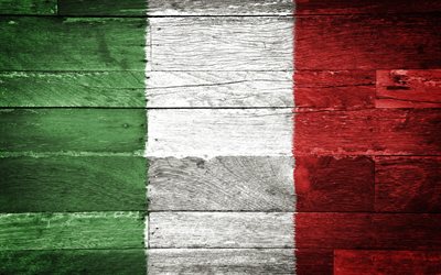 العلم الإيطالي, إيطاليا, إيطاليا العلم, نسيج الخشب, ألواح