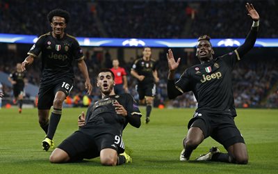 Álvaro Morata, Paul Pogba, Juan Cuadrado, futbolista, el partido, la Juventus, a las estrellas del fútbol