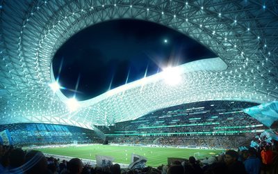 Stadium, Velodrome, Marseille, France, the football stadium, fans, Olympique de Marseille, football