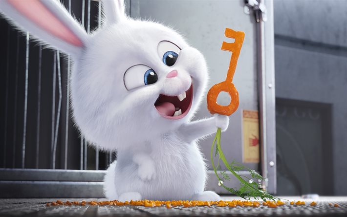 3D Hayvanlar Gizli Yaşamı, 2016, Yeni çizgi film, tavşan, beyaz tavşan
