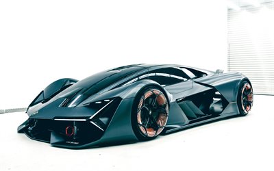 4k, Lamborghini Üçüncü Binyıl, elektrikli arabalar, 2018 cars, hypercars, Lamborghini