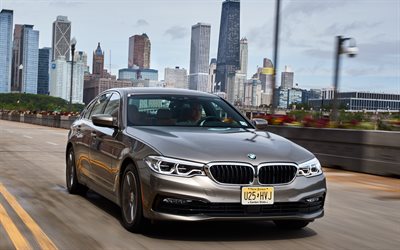 Hibrid BMW 5, 2018, 4k, sedan, Yeni araba, business class, BMW 530e Eklentisi, iPerformance