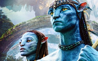4k, Avatar The Way of Water, artwork, 2022 movie, Avatar 2, poster, fiction films, Avatar