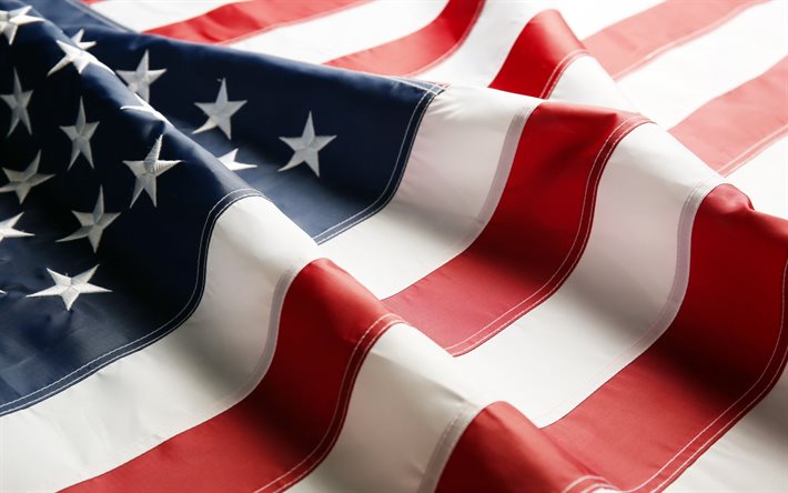 amerikanische flagge, gewebe, us-flagge
