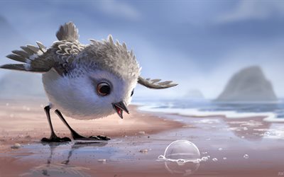 Piper, de aves, de Pixar
