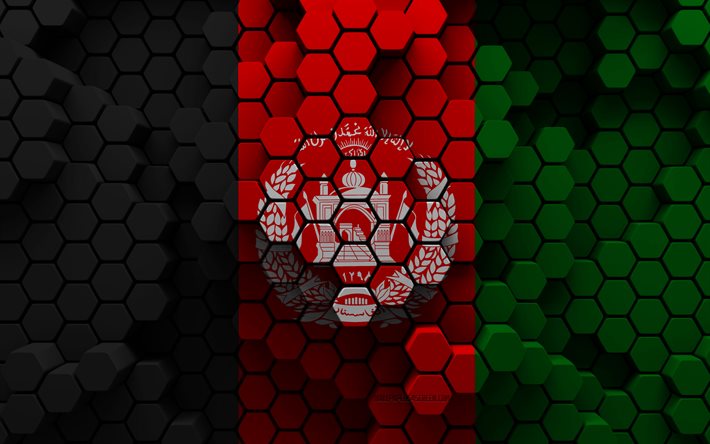 4k, अफगानिस्तान का झंडा, 3 डी षट्भुज पृष्ठभूमि, अफगानिस्तान 3 डी झंडा, 3डी षट्भुज बनावट, अफगान राष्ट्रीय प्रतीक, अफ़ग़ानिस्तान, 3डी पृष्ठभूमि, 3 डी अफगानिस्तान झंडा