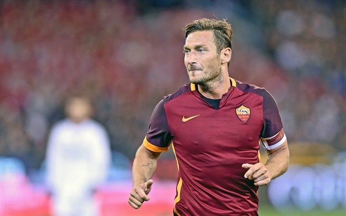 Francesco Totti, futbolcu, maç, futbol yıldızları, Roma