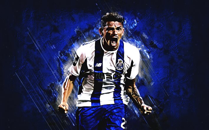 Tiquinho Soares, grunge, brazilian footballers, Porto FC, blue stone, soccer, Tiquinho, Primeira Liga, football