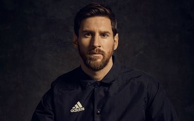 4k, Messi, Addidas, fotoğraf çekimi, futbol yıldızları, FC Barcelona, futbol, UEFA, Barca, İspanya, Arjantinli futbolcu Lionel Messi