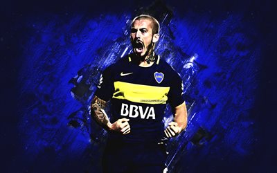 Dario Benedetto, grunge, Boca Juniors du FC, pierre bleue, le soccer, le AAAJ, Benoît, l'Argentin Superliga, l'argentin paysages, de soccer