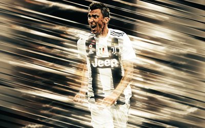 Mario Mandzukic, le croate, le footballeur, attaquant, la Juventus FC, portrait, des objectifs, de la Serie A, la Juve à Turin, en Italie, la Juventus squad, les joueurs de football, Mandzukic