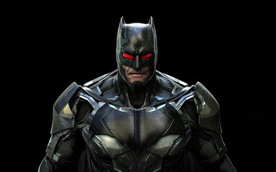 4k, バットマン, 3dアート, スーパーヒーロー, ミニマリズム, クリエイティブ, バットマンとの写真, dcコミックス, バットマン 4k, バットマン 3d