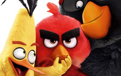 Les Oiseaux en colère, de personnages, de 2016, les oiseaux