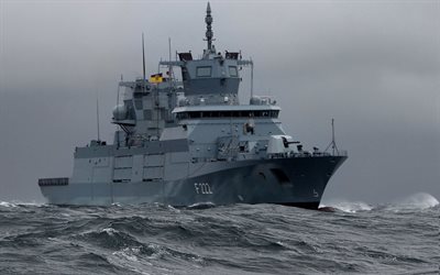fgs 바덴 뷔르템베르크, f222, 독일 호위함, 독일 전함, 독일 해군, 바덴 뷔르템베르크, 바다에서 배