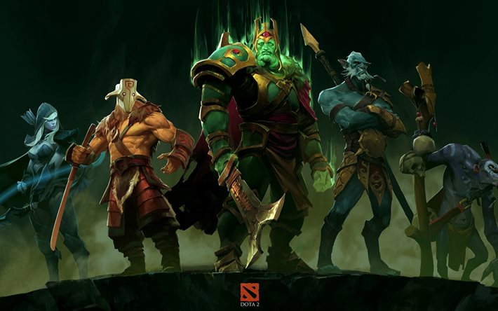 Dota 2, characters, warriors, online game