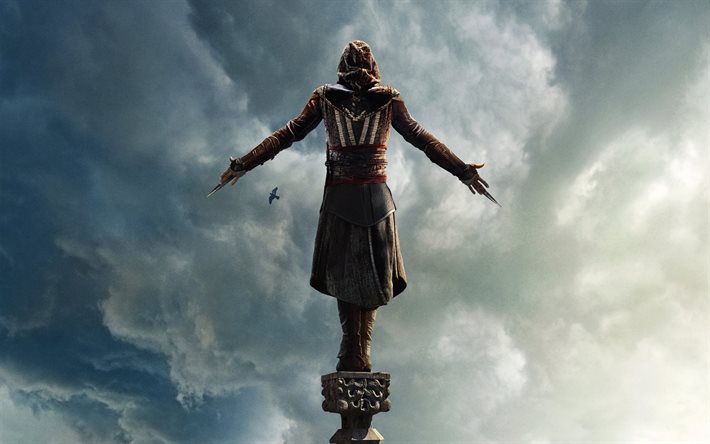 Assassins Creed, 2016, ficción, fantasía, cartel, thriller, Michael Fassbender, Marion Cotillard