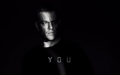 Jason Bourne, thriller, affiches, 2016, l'acteur Matt Damon