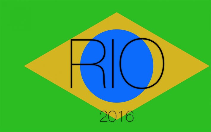 Rio 2016, flat, 2016 Olympic Games, creative, Summer Olympics 2016, Brazil, Olympic Games, Rio Olympics
